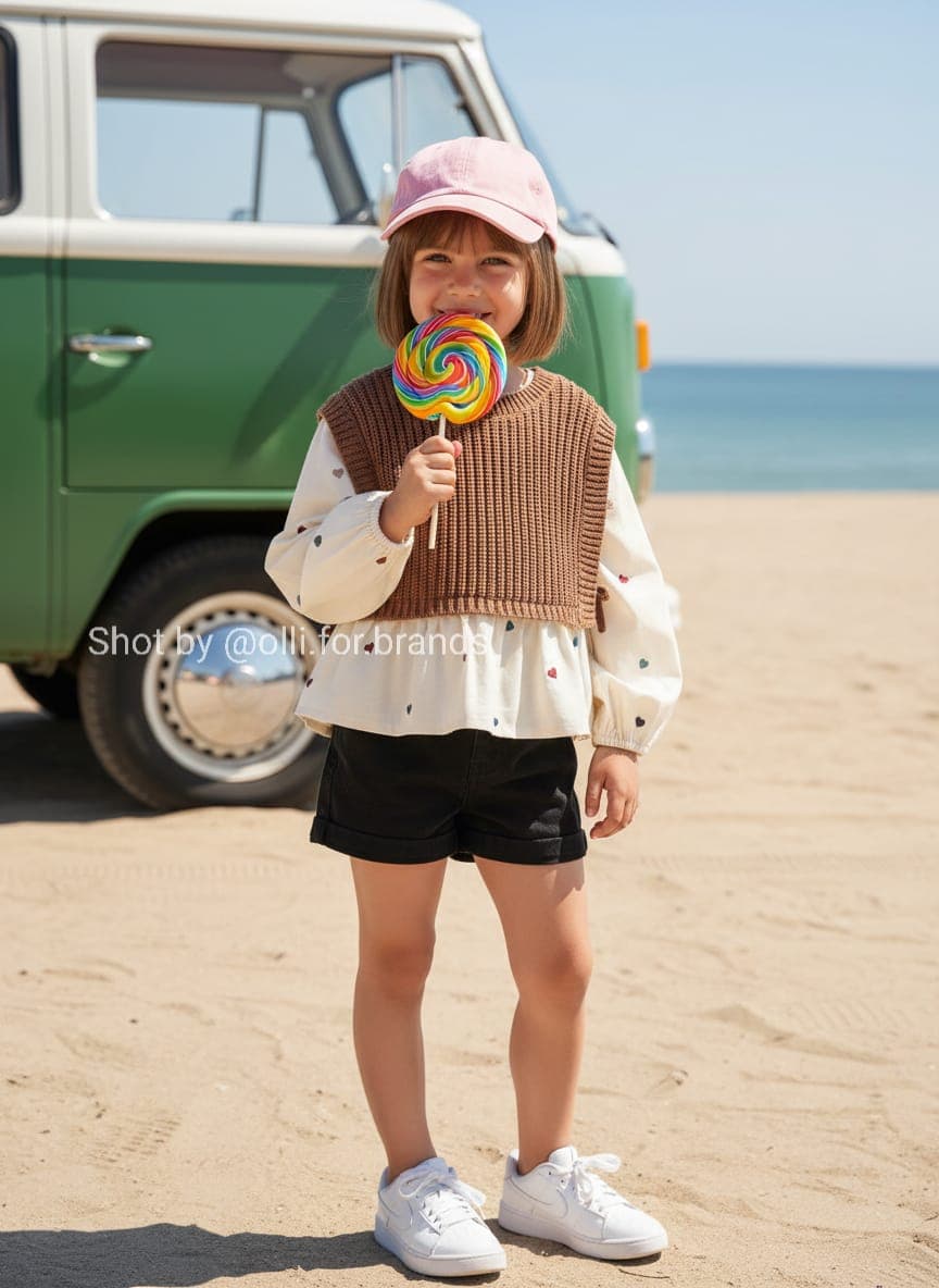 Beach Explorer Look kids' wear lookbook image.