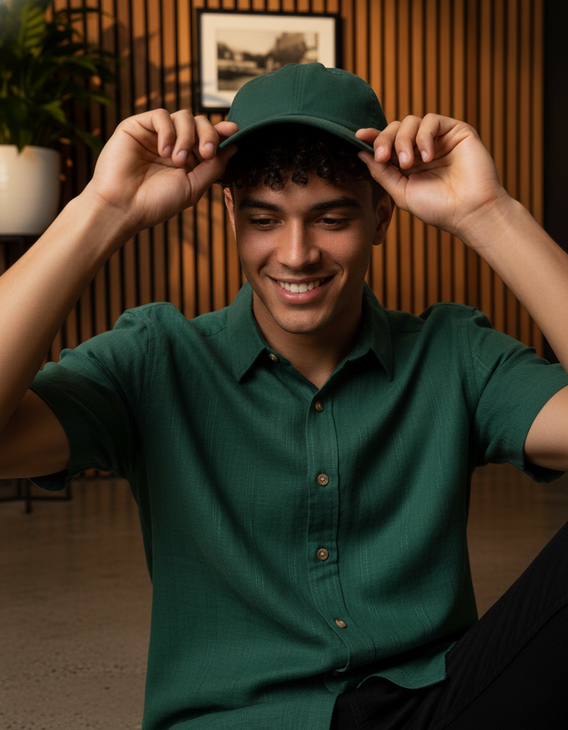 Sportswear photoshoot for men showcasing trendy high-end men's wear photos.